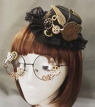 Steampunk Victorian Mini Top Hat Gears Handmade