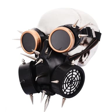 Steampunk Gas Mask Retro Punk Goggles - image 2