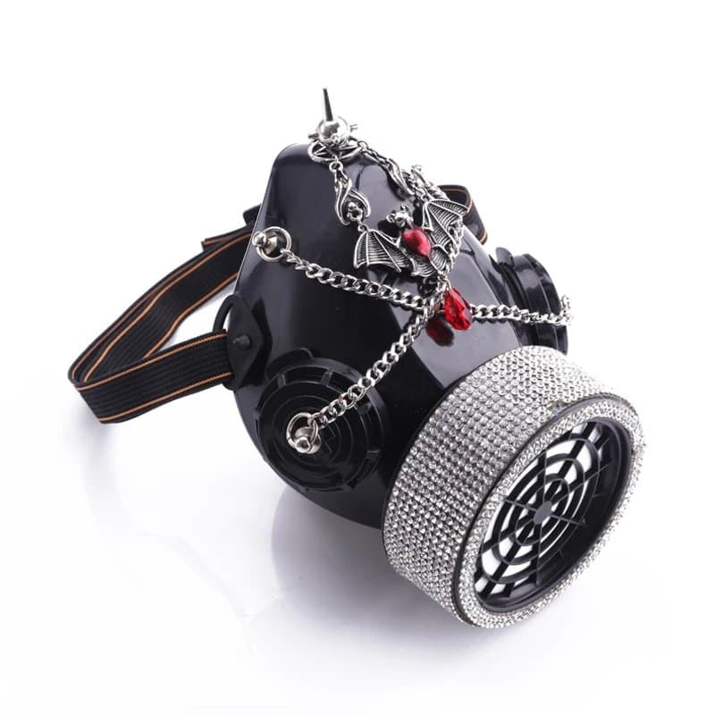 Steampunk Gas Mask With 1 Canister Respirator