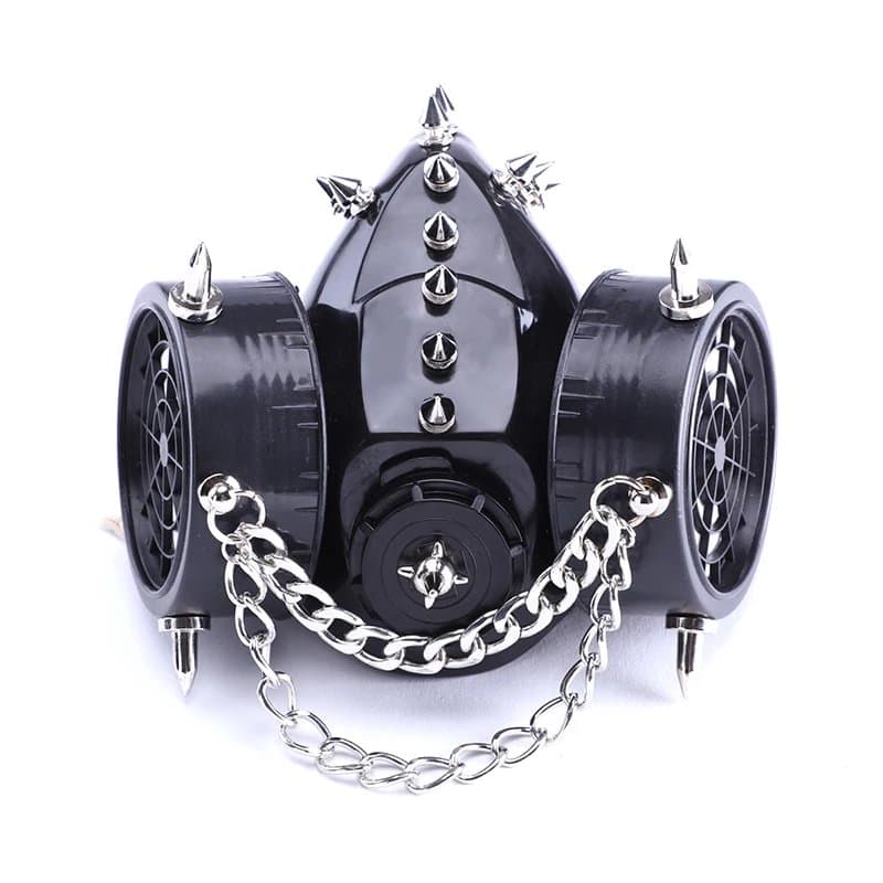 Steampunk Mask Retro Cyber Respirator Rivets