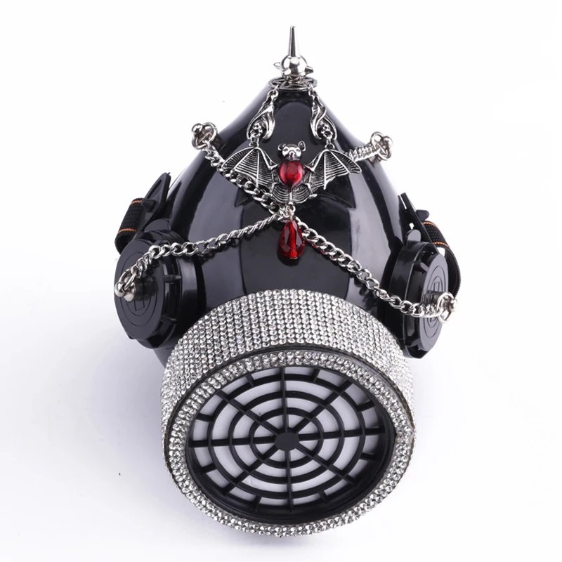 Anime Cosplay Bat Ruby Steampunk Mask With 1 Canister Halloween Popular Masks Masquerade Props Gothic Rock Carnival masks Anime Cosplay Bat Ruby Steampunk Mask With 1 Canister Halloween Popular Masks Masquerade Props Gothic Rock Carnival masks