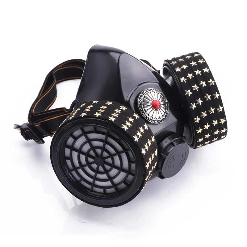 Cosplay Accessories Steampunk Masks With Brown Goggles Popular Fashion Stage Props Halloween Mask With Respirator Cosplay Accessories Steampunk Masks With Brown Goggles Popular Fashion Stage Props Halloween Mask With Respirator