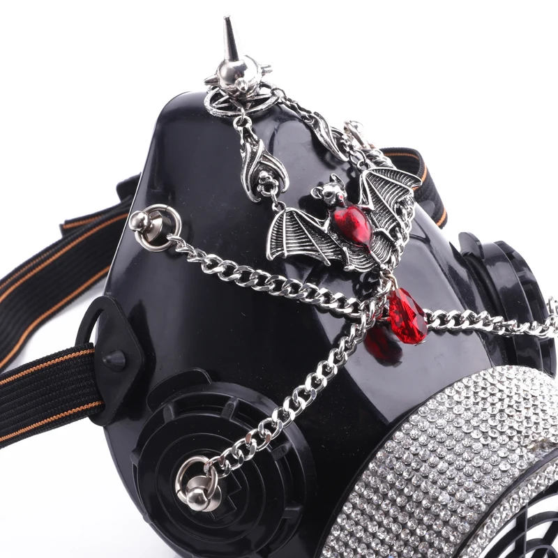 Halloween Masks Bat Ruby Steampunk Mask Glasses Fashion Rock Crystal Goggles Masquerade Carnival mask Stage Performance Halloween Masks Bat Ruby Steampunk Mask Glasses Fashion Rock Crystal Goggles Masquerade Carnival mask Stage Performance