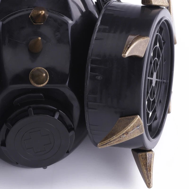 Halloween Metal Rivets Punk Masks Gothic Cosplay Respirator Retro Masks Masquerade Accessories Cosplay Gas Mask Halloween Metal Rivets Punk Masks Gothic Cosplay Respirator Retro Masks Masquerade Accessories Cosplay Gas Mask