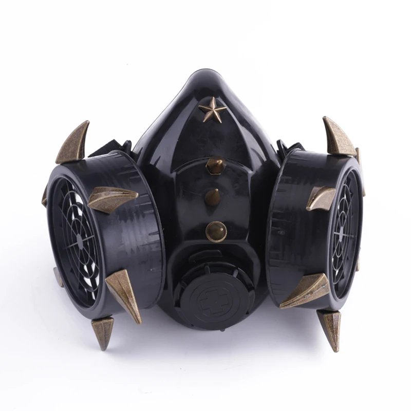 Halloween Metal Rivets Punk Masks Gothic Cosplay Respirator Retro Masks Masquerade Accessories Cosplay Gas Mask Halloween Metal Rivets Punk Masks Gothic Cosplay Respirator Retro Masks Masquerade Accessories Cosplay Gas Mask