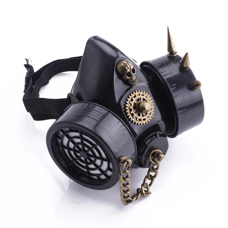 Halloween Rivets Punk Masks Goggles Gothic Cosplay Respirator Skull Mask Street Fashion Sunglasses Masquerade Party Halloween Rivets Punk Masks Goggles Gothic Cosplay Respirator Skull Mask Street Fashion Sunglasses Masquerade Party