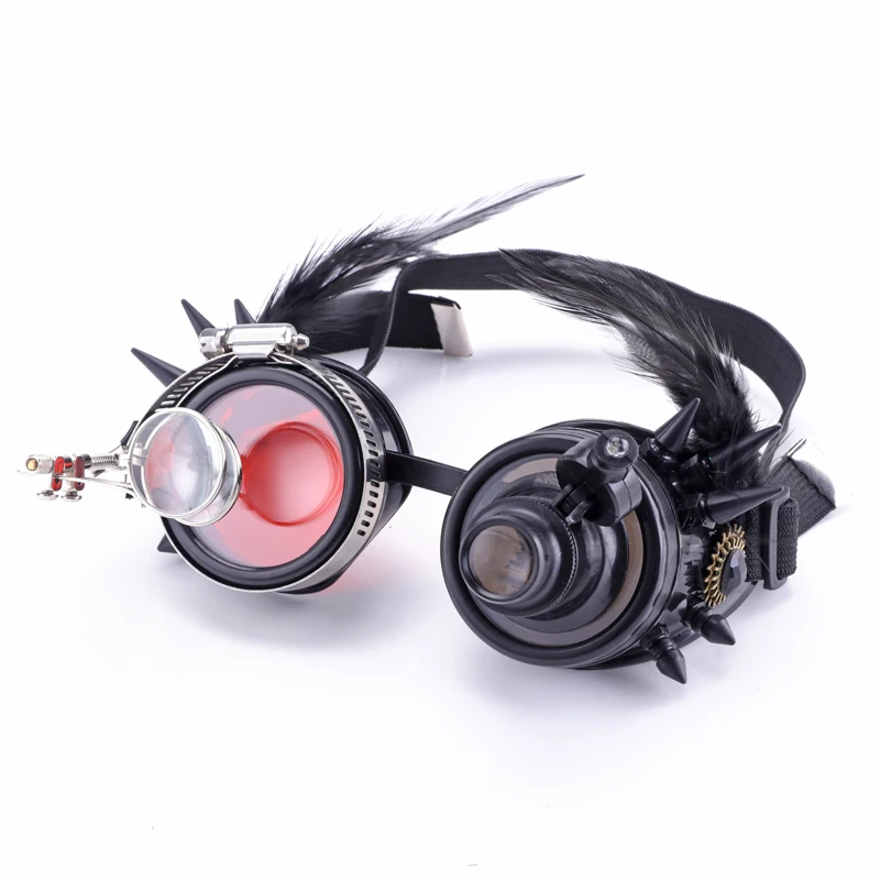 Halloween Rivets Punk Masks Goggles Gothic Cosplay Respirator Skull Mask Street Fashion Sunglasses Masquerade Party Halloween Rivets Punk Masks Goggles Gothic Cosplay Respirator Skull Mask Street Fashion Sunglasses Masquerade Party
