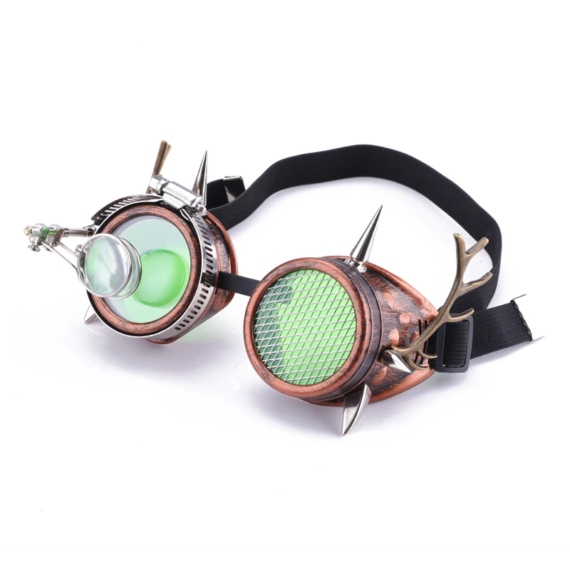 Halloween Steampunk Mask Goggles Set Anime Cosplay Fashion Popular Antlers Glasses Retro Masks With Skull Chain Carnival Party Halloween Steampunk Mask Goggles Set Anime Cosplay Fashion Popular Antlers Glasses Retro Masks With Skull Chain Carnival Party