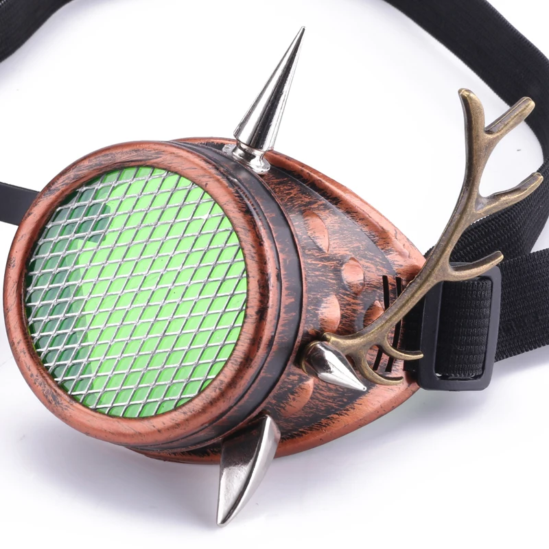 Halloween Steampunk Mask Goggles Set Anime Cosplay Fashion Popular Antlers Glasses Retro Masks With Skull Chain Carnival Party Halloween Steampunk Mask Goggles Set Anime Cosplay Fashion Popular Antlers Glasses Retro Masks With Skull Chain Carnival Party