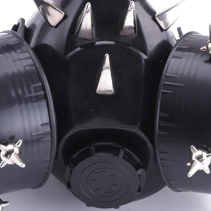 Masks Punk Rock Rivets Respirator Halloween Mask 2 Canisters 1 Valve Hip Hop Steampunk Mask Fashion Popular Costume Party Masks Punk Rock Rivets Respirator Halloween Mask 2 Canisters 1 Valve Hip Hop Steampunk Mask Fashion Popular Costume Party