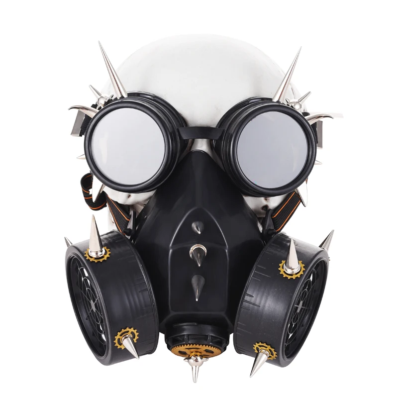Steam Punk Masks Punk Metal Rivet Respirator Goggles Gear Spikes Vintage glasses Retro Steampunk Cosplay Accessories Steam Punk Masks Punk Metal Rivet Respirator Goggles Gear Spikes Vintage glasses Retro Steampunk Cosplay Accessories