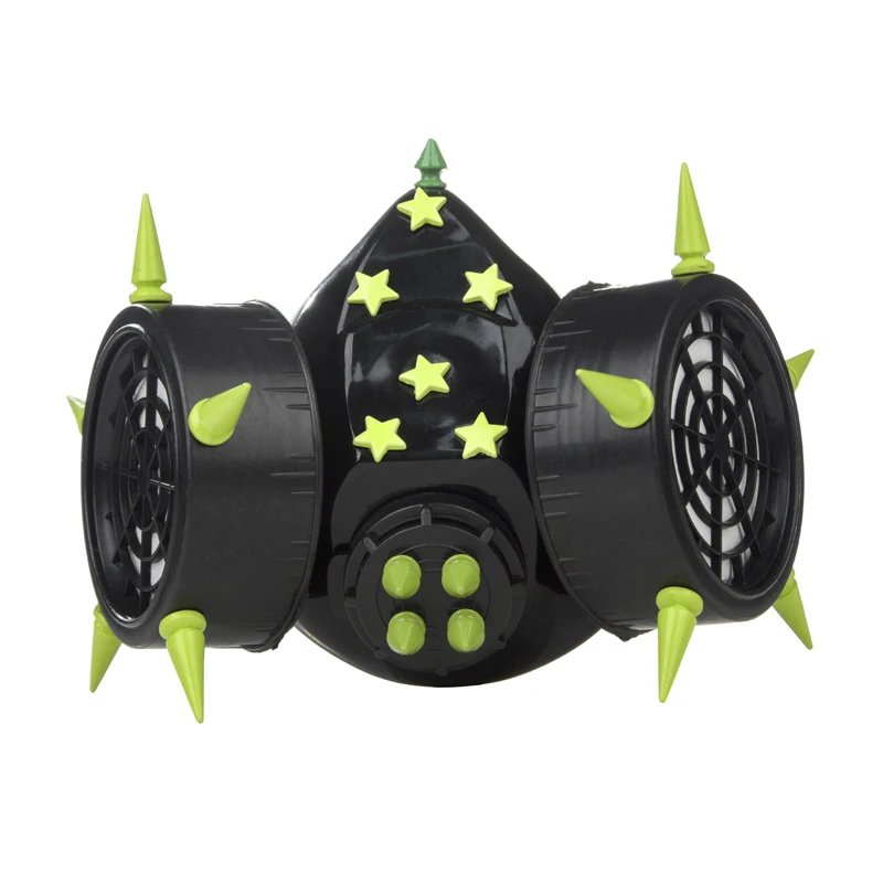 Steampunk Gas Mask Green Rivet Stars Respirator Steampunk Gas Mask Green Rivet Stars Respirator