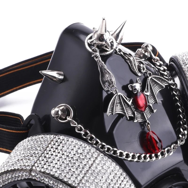 Steampunk Gas Mask With Chain 2 Canisters 1 Valve Steampunk Gas Mask With Chain 2 Canisters 1 Valve