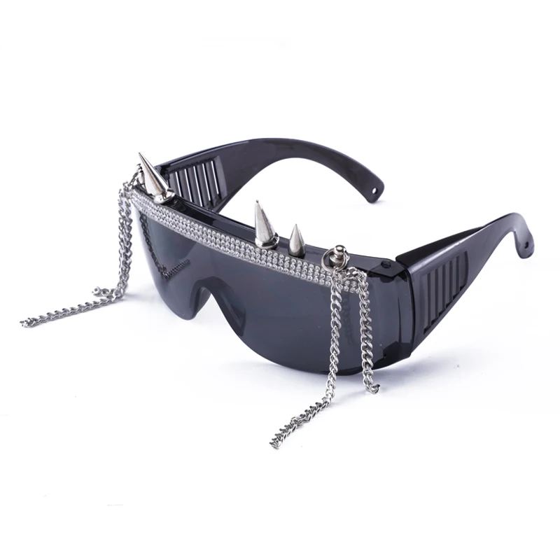 Steampunk Mask Sun Glasses With Metal Rivets Men Women Halloween Mask Black Retro Masquerade Goggles Masks Cosplay Accessories Steampunk Mask Sun Glasses With Metal Rivets Men Women Halloween Mask Black Retro Masquerade Goggles Masks Cosplay Accessories