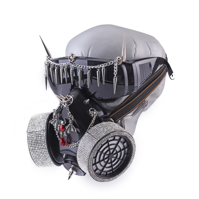 Steampunk Mask Sun Glasses With Metal Rivets Men Women Halloween Mask Black Retro Masquerade Goggles Masks Cosplay Accessories Steampunk Mask Sun Glasses With Metal Rivets Men Women Halloween Mask Black Retro Masquerade Goggles Masks Cosplay Accessories