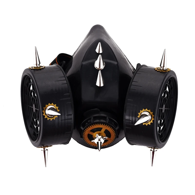 Steampunk Retro Clock Gear Spikes Vintage Cosplay Masuqes Masks Respirator Steam Punk Wheel Rivets Mask Handmade Steampunk Retro Clock Gear Spikes Vintage Cosplay Masuqes Masks Respirator Steam Punk Wheel Rivets Mask Handmade