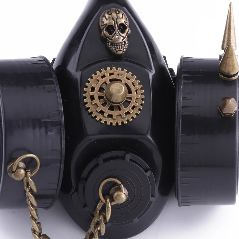 Steampunk Retro Gas Mask Respirator Gothic Skull Gears Steampunk Retro Gas Mask Respirator Gothic Skull Gears