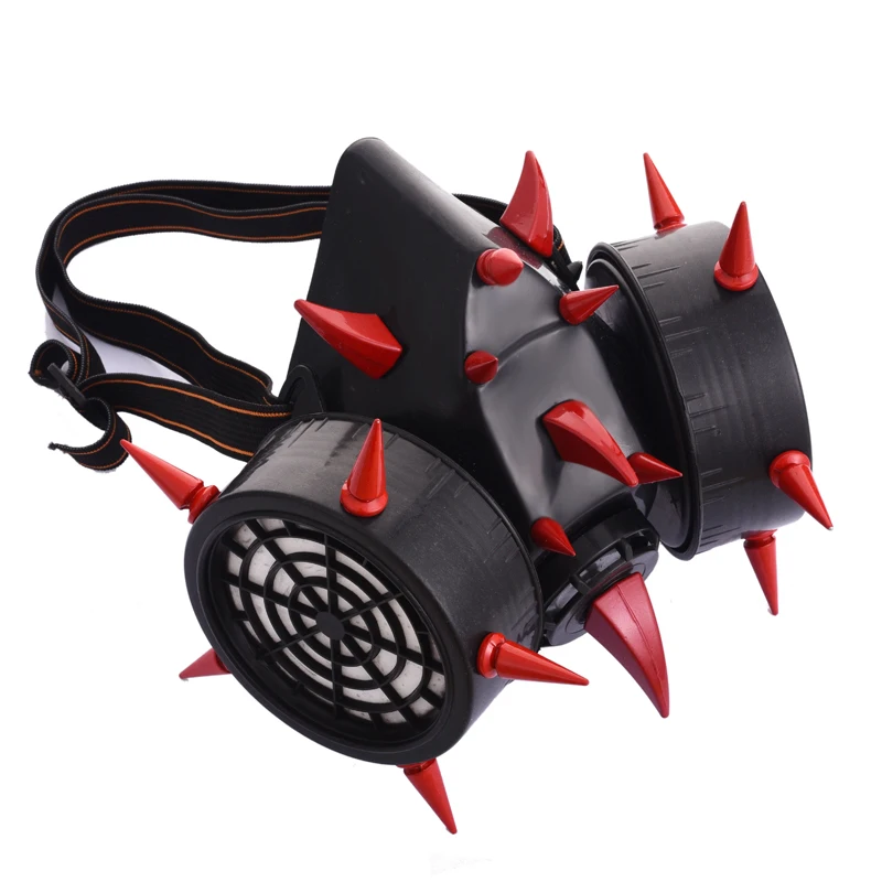 Steampunk Rivets Gas Mask Respirator Cyber Steampunk Rivets Gas Mask Respirator Cyber