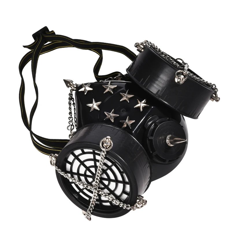 Steampunk Star Studs Gas Mask Respirator Cyber Steampunk Star Studs Gas Mask Respirator Cyber