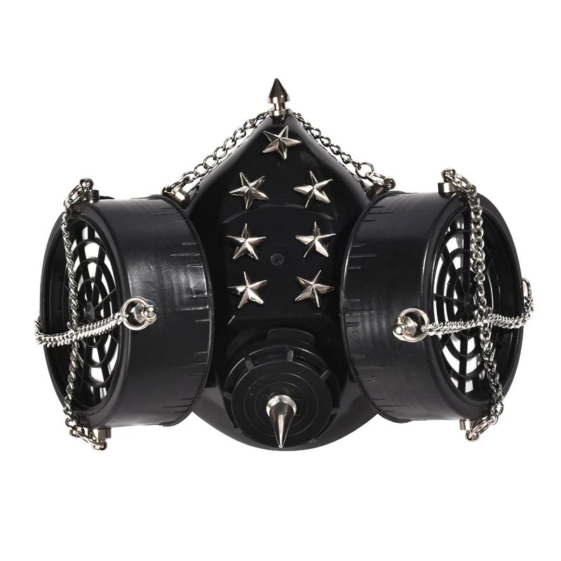 Steampunk Star Studs Gas Mask Respirator Cyber Steampunk Star Studs Gas Mask Respirator Cyber