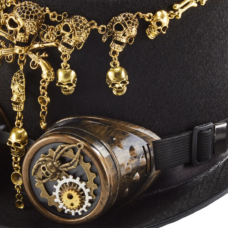 Steampunk Top Hat Retro Goggles Punk Skull Steampunk Top Hat Retro Goggles Punk Skull