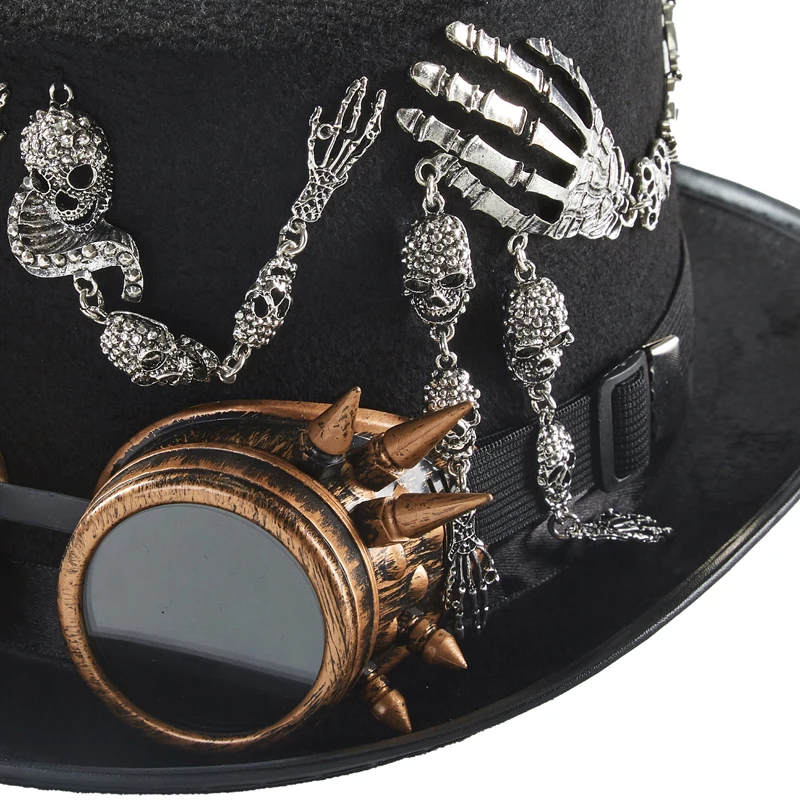 Steampunk Top Hat Snake Skeleton + Goggles Steampunk Top Hat Snake Skeleton + Goggles