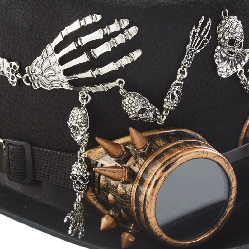 Steampunk Top Hat Snake Skeleton + Goggles Steampunk Top Hat Snake Skeleton + Goggles