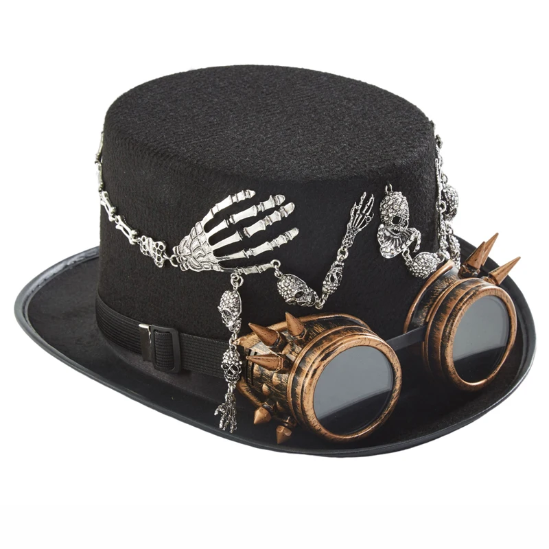 Steampunk Top Hat Snake Skeleton + Goggles Steampunk Top Hat Snake Skeleton + Goggles