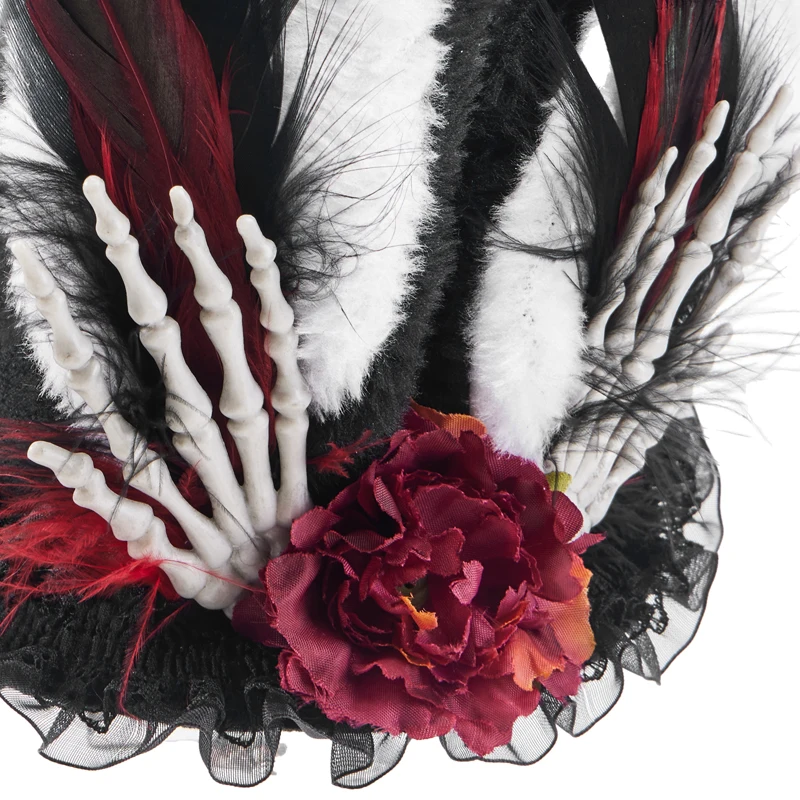 Women’s Harajuku Gothic Mini Hat Vintage Lolita Rabbit Ear Feather Small Hast Party Headwear Women’s Harajuku Gothic Mini Hat Vintage Lolita Rabbit Ear Feather Small Hast Party Headwear
