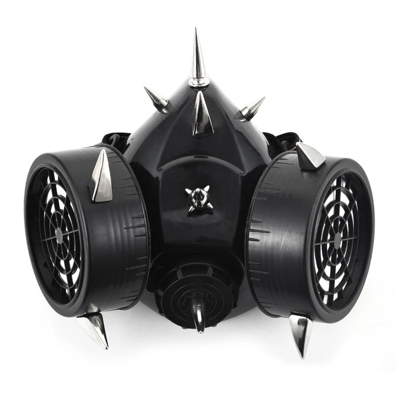 Steampunk Fashion Retro Rivets Gas Mask Respirator Cyber Gothic Cosplay Spikes Masks Halloween Party Accessories Steampunk Fashion Retro Rivets Gas Mask Respirator Cyber Gothic Cosplay Spikes Masks Halloween Party Accessories